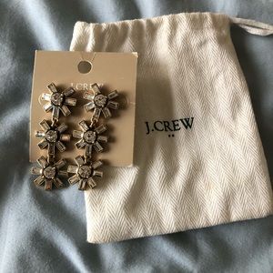J crew crystal chandelier earrings